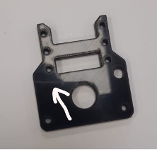 Faulty part with a missing hole